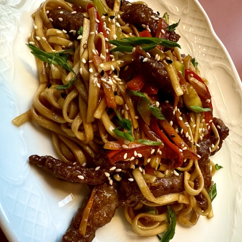 Удон с говядиной