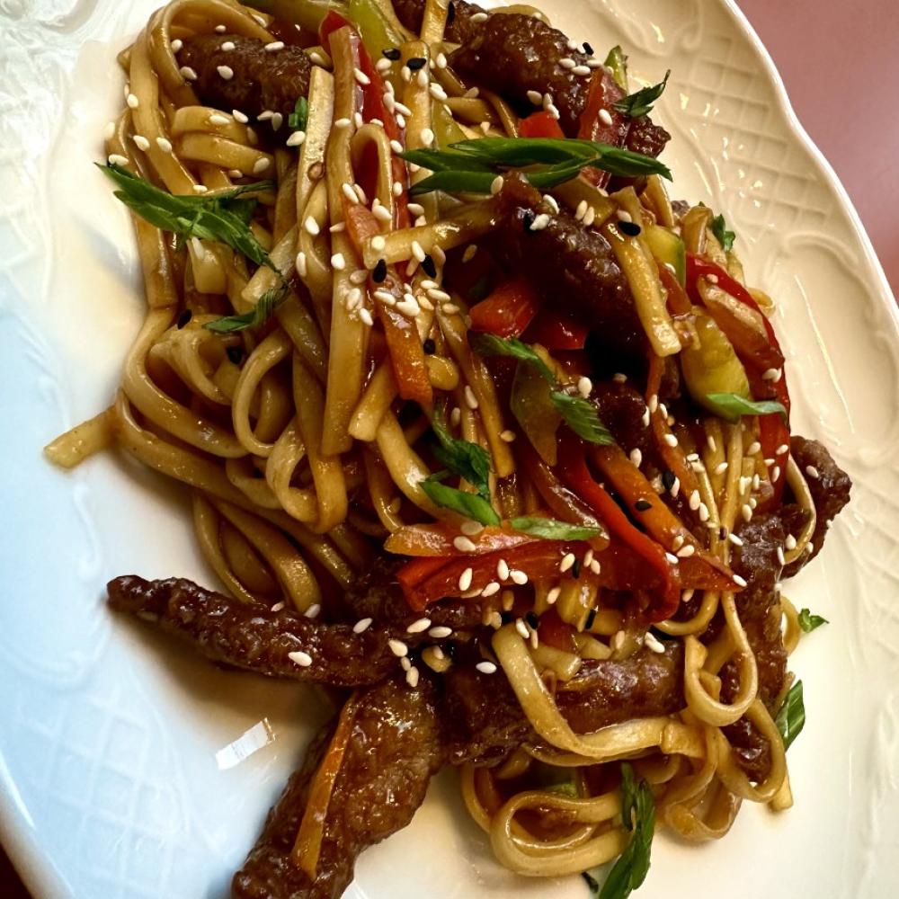 Удон с говядиной