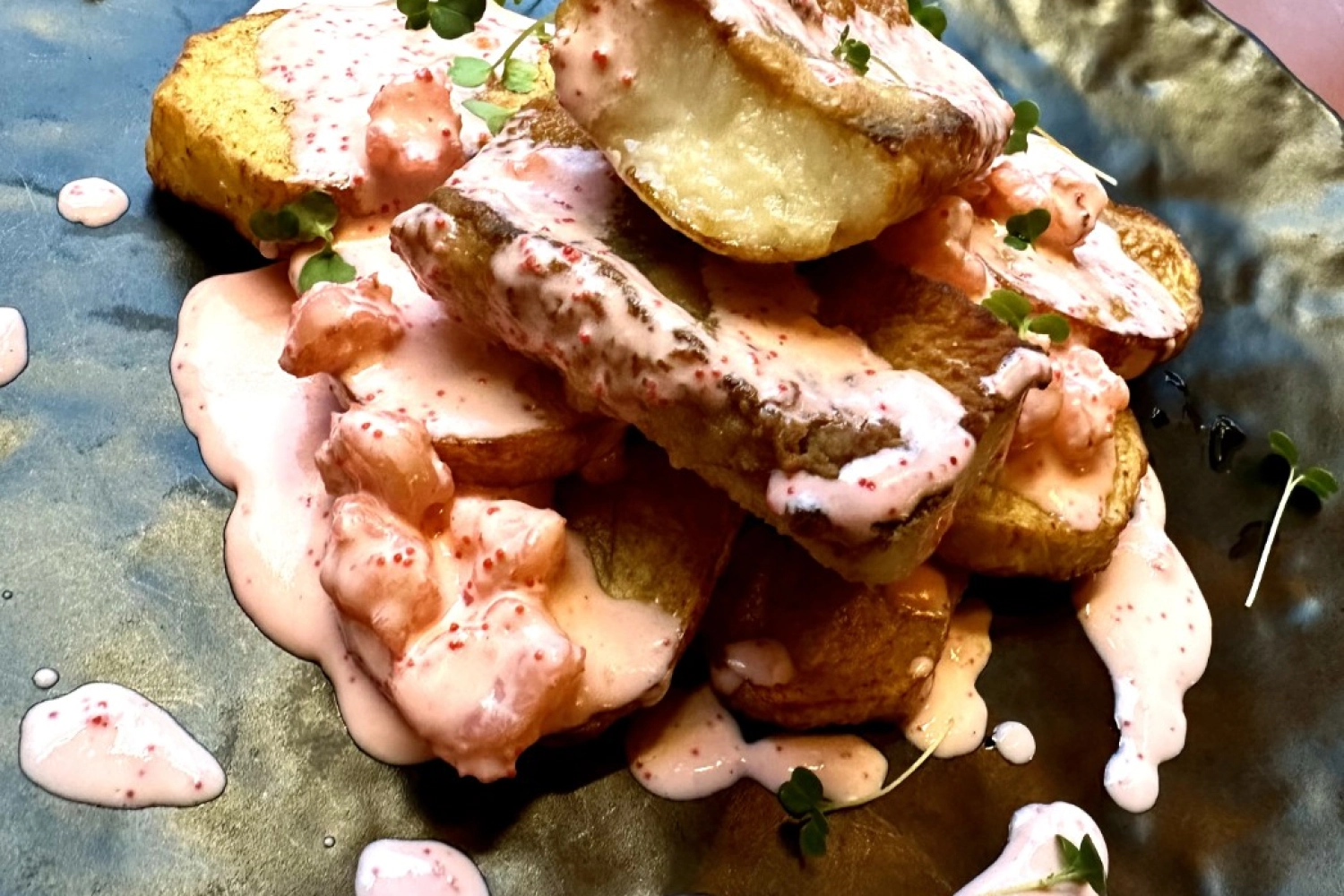 Судак с картофелем