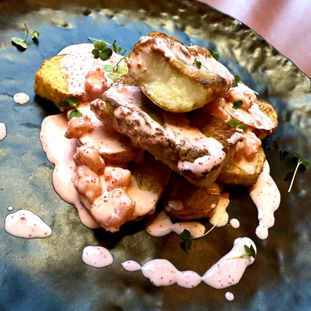 Судак с картофелем