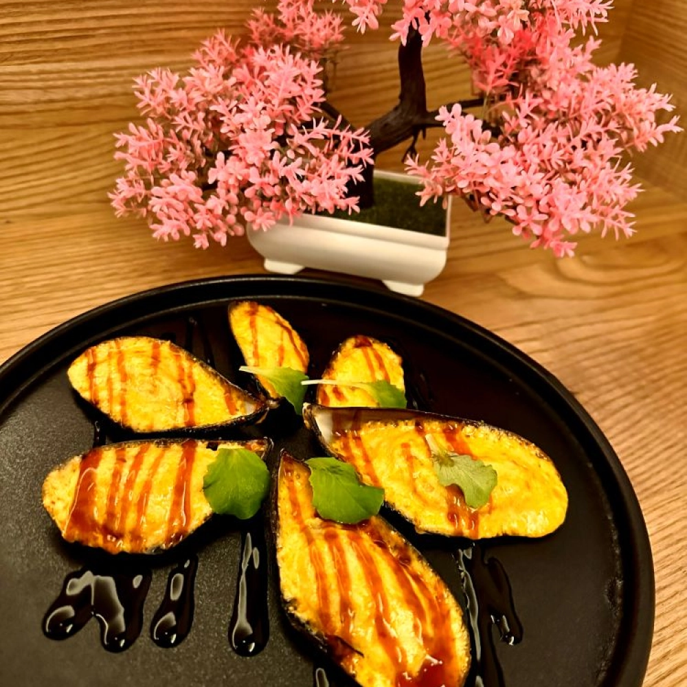 Мидии запечённые