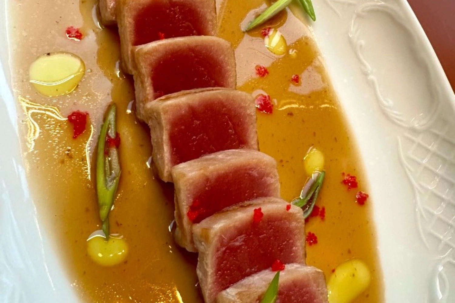 Татаки из розового тунца